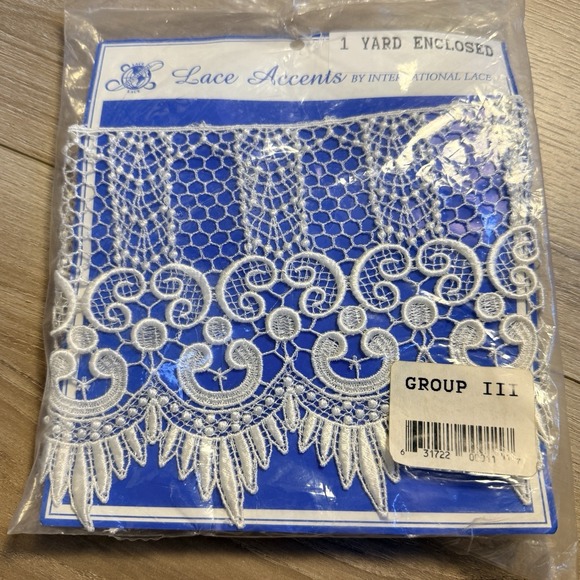 Vintage Lace Trim 1 Yard New In Package International Lace - Picture 2 of 4